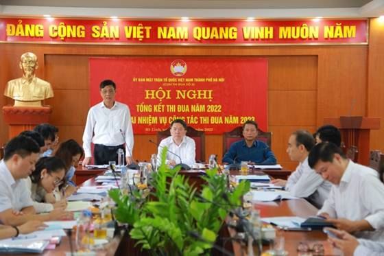 Cụm thi đua số 3 Ủy ban MTTQ Việt Nam thành phố Hà Nội tổ chức hội nghị tổng kết công tác thi đua, khen thưởng năm 2022 và triển khai nhiệm vụ công tác thi đua năm 2023.