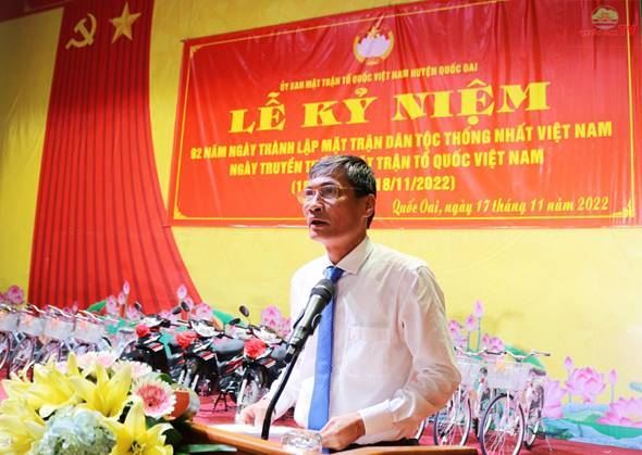 Huyện Quốc Oai : Sôi nổi các hoạt động hỗ trợ tại Lễ Kỷ niệm 92 năm Ngày truyền thống MTTQ Việt Nam