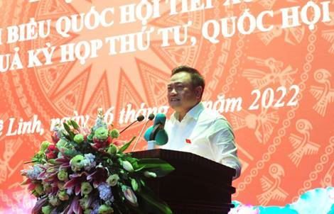 Đoàn đại biểu Quốc hội thành phố Hà Nội tiếp xúc cử tri huyện Mê Linh và huyện Sóc Sơn