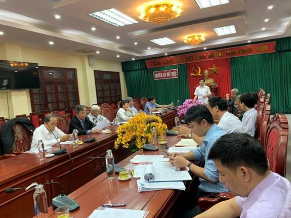 Uỷ ban MTTQ Việt Nam huyện Mỹ Đức tham gia đóng góp ý kiến, phản biện xã hội vào Dự thảo Kế hoạch phát triển kinh tế - xã hội năm 2023 của UBND huyện