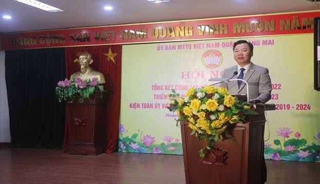 Quận Hoàng Mai tổng kết công tác Mặt trận năm 2022, triển khai phương hướng nhiệm vụ năm 2023; kiện toàn Ủy ban MTTQ Việt Nam quận