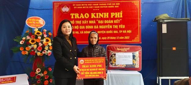 Uỷ ban MTTQ Việt Nam  huyện Quốc Oai tổ chức bàn giao   03 nhà Đại đoàn kết