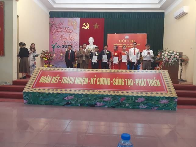 Xã Dũng Tiến, huyện Thường Tín tổ chức Hội thi Trưởng Ban Công tác Mặt trận giỏi năm 2023