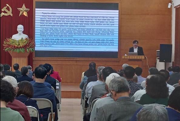 Ủy ban MTTQ Việt Nam quận Thanh Xuân tập huấn nghiệp vụ công tác Mặt trận năm 2023
