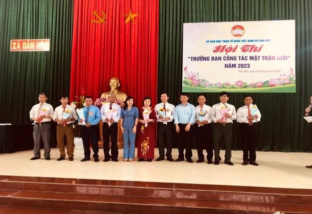 Xã Dân Hòa huyện Thanh Oai tổ chức hội thi Trưởng ban Công tác Mặt trận giỏi năm 2023