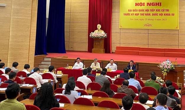Đoàn đại biểu Quốc hội Thành phố Hà Nội tiếp xúc với cử tri huyện Sóc Sơn trước kỳ họp thứ 5, Quốc hội khóa XV