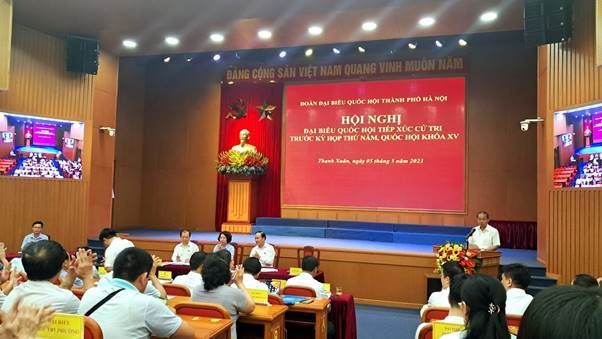 Quận Thanh Xuân tổ chức Hội nghị tiếp xúc cử tri với đại biểu Quốc hội trước kỳ họp thứ 5, Quốc hội khóa XV