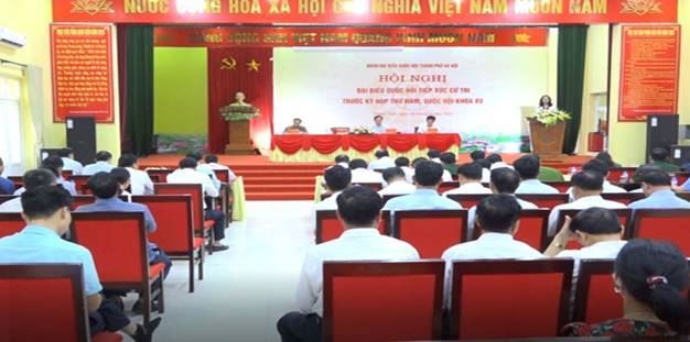 Đoàn đại biểu Quốc hội thành phố Hà Nội tiếp xúc với cử tri huyện Thạch Thất trước Kỳ họp thứ 5, Quốc hội khóa XV