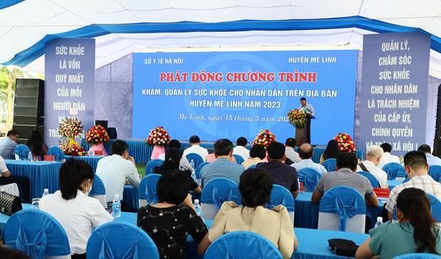 Huyện Mê Linh triển khai Chương trình khám, quản lý sức khỏe cho Nhân dân năm 2023