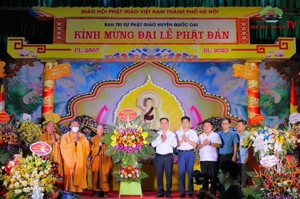 Ban trị sự Giáo hội Phật giáo Việt Nam huyện Quốc Oai tổ chức Đại lễ Phật đản Phật lịch 2567-Dương lịch 2023