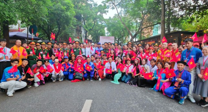 Khối Diễu hành Đại đoàn kết các dân tộc Việt Nam sẵn sàng cho Sơ duyệt cấp nhà nước