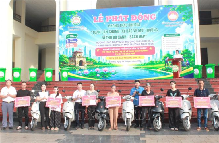 Chung tay bảo vệ môi trường vì Thủ đô xanh - sạch - đẹp