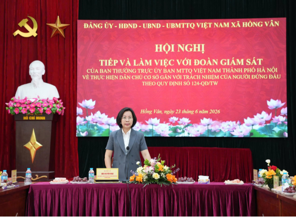Giám sát việc thực hiện dân chủ ở cơ sở tại xã Hồng Vân