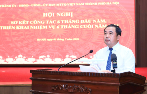 Bí thư Thành ủy Hà Nội Trần Đức Thắng: Quyết tâm đưa Thủ đô tiếp tục giữ vững vai trò đầu tàu, trái tim của cả nước