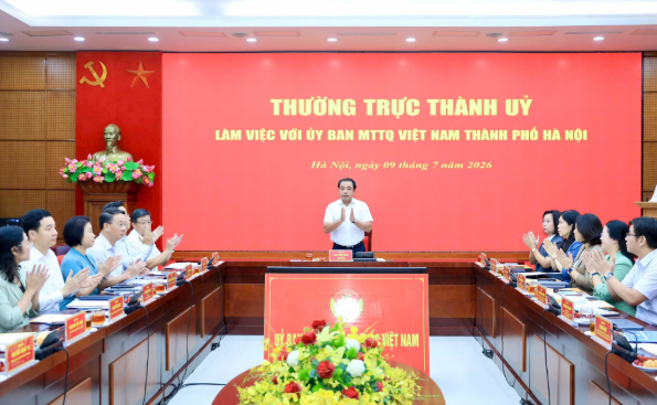 Bí thư Thành ủy Hà Nội Trần Đức Thắng: Xây dựng hệ thống Mặt trận Thủ đô thực sự vững mạnh, gần dân, sát dân, vì nhân dân