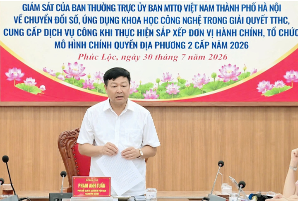 Giám sát chuyển đổi số, nâng cao chất lượng giải quyết thủ tục hành chính