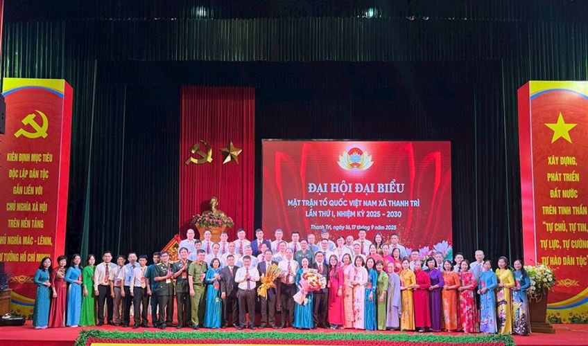 180 đại biểu dự Đại hội Mặt trận Tổ quốc xã Thanh Trì nhiệm kỳ 2025-2030