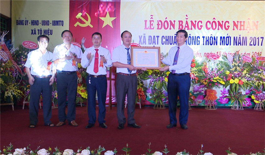 Xã Tô Hiệu, huyện Thường Tín tổ chức Lễ đón Bằng công nhận  xã đạt chuẩn nông thôn mới năm 2017