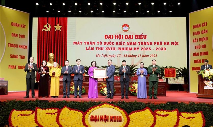 Phiên thứ nhất Đại hội đại biểu MTTQ Việt Nam TP Hà Nội, nhiệm kỳ 2025-2030