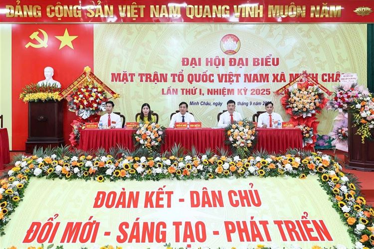 Đại hội đại biểu MTTQ Việt Nam xã Minh Châu thành công tốt đẹp