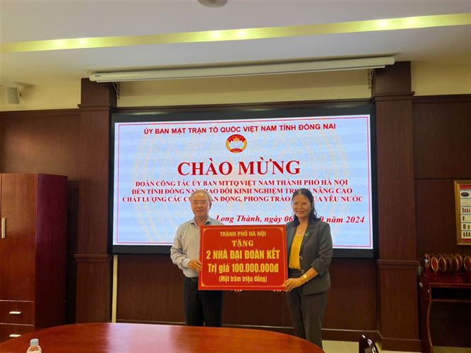 Đoàn công tác số 1Ủy ban MTTQ Việt Nam thành phố Hà Nội  thăm và tặng quà tại các tỉnh Bà Rịa Vũng Tàu, Đồng Nai và thành phố Hồ Chí Minh