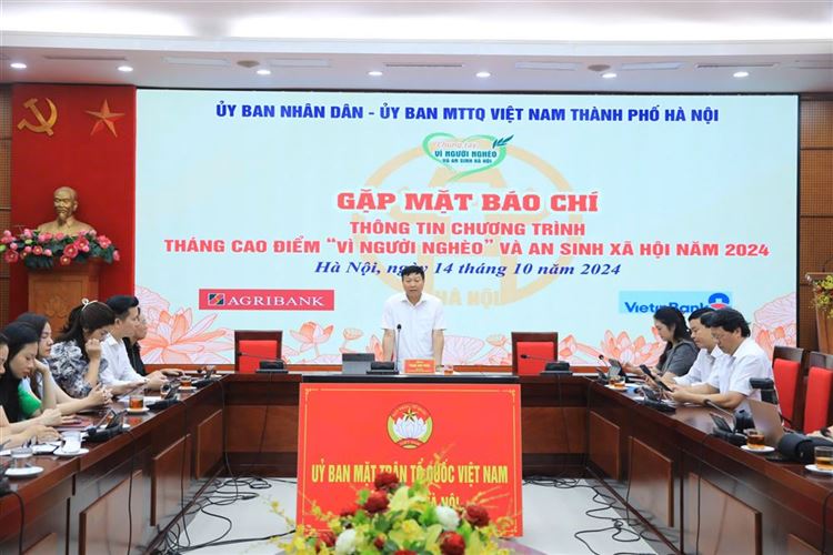 Hà Nội phát động Tháng cao điểm “Vì người nghèo” và an sinh xã hội năm 2024 vào ngày 16-10