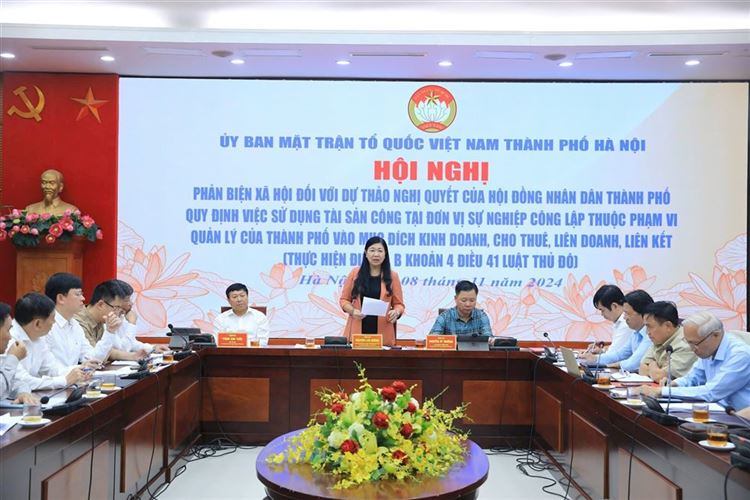 Hà Nội: Phản biện xã hội dự thảo nghị quyết về sử dụng tài sản công