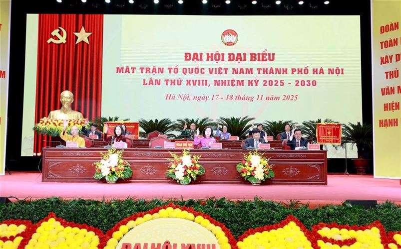 TRỰC TUYẾN: Ngày làm việc đầu tiên Đại hội đại biểu MTTQ Việt Nam thành phố Hà Nội lần thứ XVIII, nhiệm kỳ 2025 - 2030