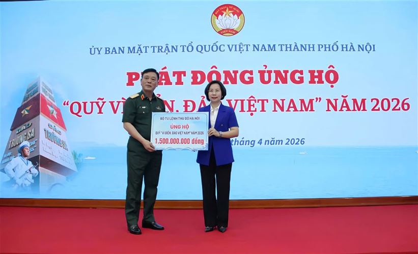 Hà Nội phát động ủng hộ Quỹ Vì biển, đảo Việt Nam năm 2026