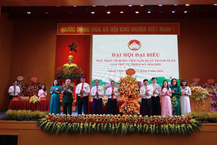 Quận Thanh Xuân tổ chức thành công Đại hội Đại biểu MTTQ Việt Nam quận lần thứ VI, Nhiệm kỳ 2024 - 2029