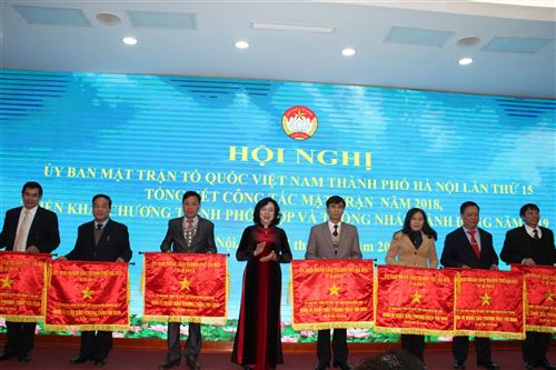 Ủy ban MTTQ Việt Nam TP Hà Nội tổ chức hội nghị lần thứ XV tổng kết công tác mặt trận năm 2018, triển khai chương trình phối hợp và thống nhất hành động năm 2019