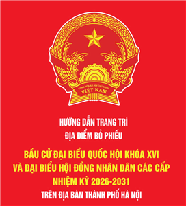 Trang tri địa điểm bỏ phiếu