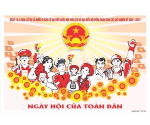 Poster bầu cử đại biểu quốc hội khóa XVI