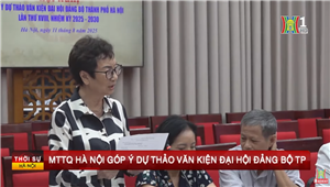 Mặt trận Tổ quốc Hà Nội góp ý dự thảo văn kiện Đại hội Đảng bộ thành phố
