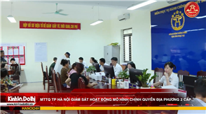 MTTQ TP Hà Nội giám sát hoạt động mô hình chính quyền địa phương 2 cấp