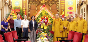 Lãnh đạo Thành phố Hà Nội chúc mừng Hội đồng Trị sự Giáo hội Phật giáo Việt Nam